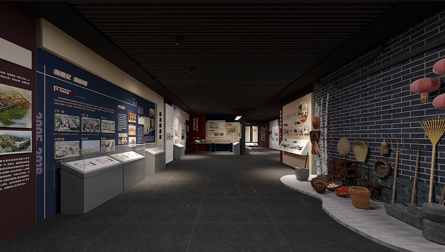 廣東振興鄉村展館設計、廣東振興鄉村村史館設計、廣東振興鄉村文化館、廣東民俗文化館設計（三）